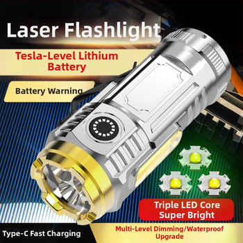 Φακός LED με κλιπ για καπέλο, 5W, επαναφορτιζόμενος, πλαστικό σώμα, εμβέλεια 50–100 m