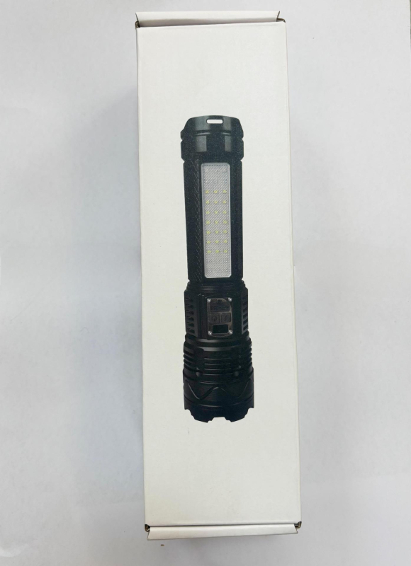 LED elemlámpa alumínium ötvözetből, 15W, beépített 5400 mAh akkumulátor, újratölthető, Power Bank funkcióval, 500 m feletti hatótávolság