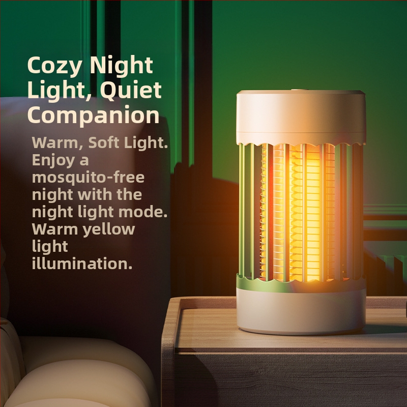 USB зарядна лампа за убиване на комари, вградена батерия, LED светлина, подходяща за 11–20 м², електрически удар и светлинна примамка