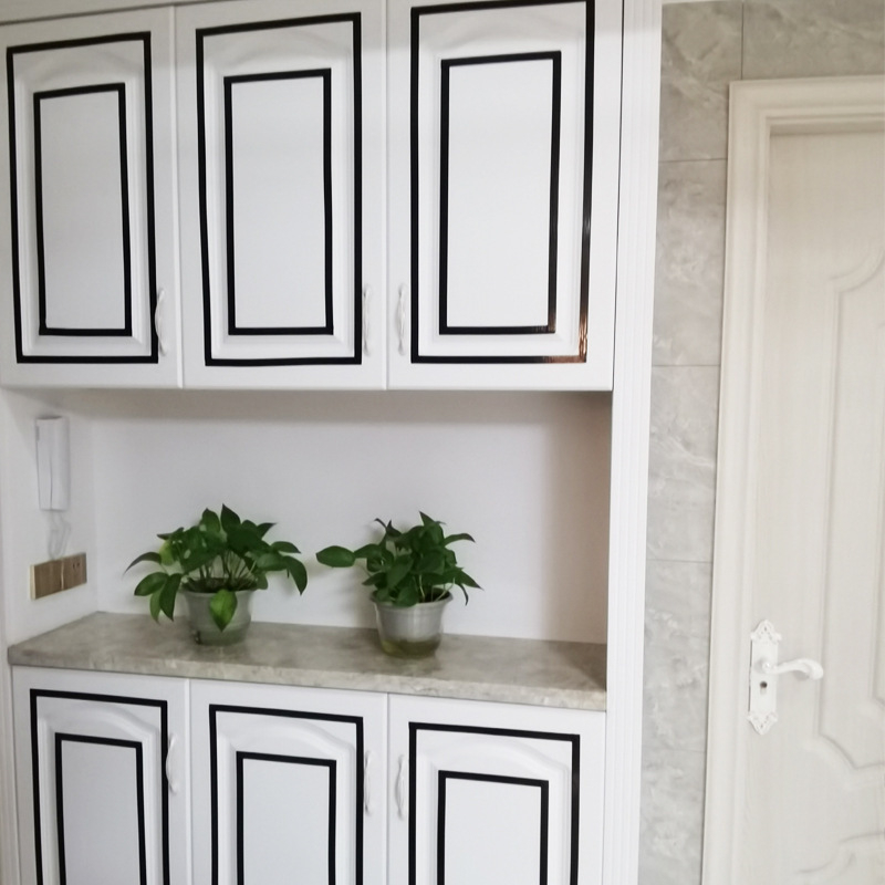 Csempeél-dekoratív öntapadós szalag — PET anyagú, vízálló, egyszínű, 1 db, nappaliba, hálószobába, dolgozószobába és fürdőszobába