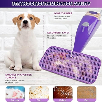 Mop audinys, skalbimo mikropluošto atsarginės kilpelės Swiffer WetJet