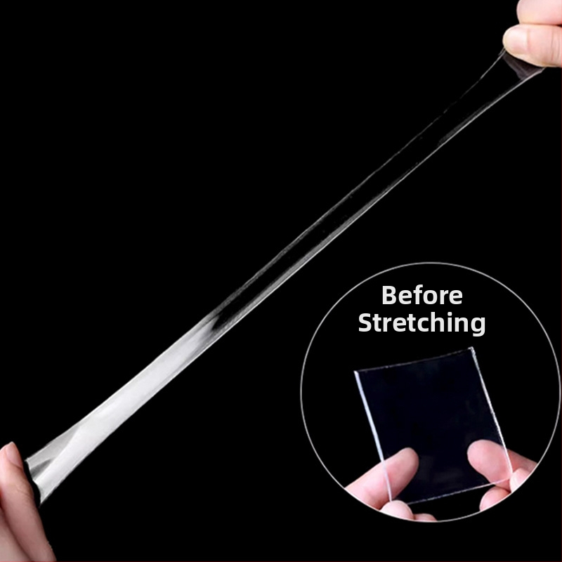 Нано двойно залепваща лента с висока вискозност за фиксиране на стени, водоустойчива и прозрачна за автомобилно приложение