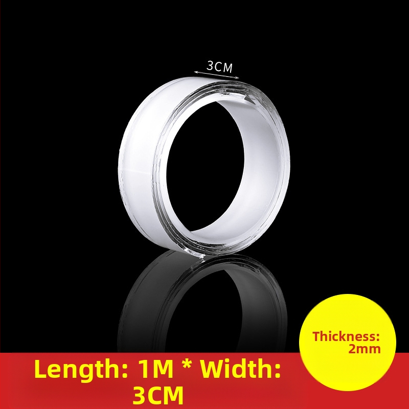 Bandă dublu adezivă Nano, cu aderență înaltă, pentru montaj pe perete, impermeabilă și transparentă, pentru utilizare în autovehicule