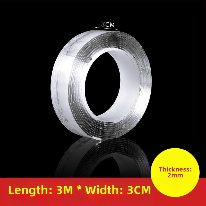 Bandă dublu adezivă Nano, cu aderență înaltă, pentru montaj pe perete, impermeabilă și transparentă, pentru utilizare în autovehicule