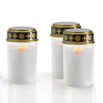 Saules kapu LED sveces lukturis — cilindrisks plastmasas korpuss, pusmanuāla un pusmehāniska konstrukcija, Candle feast