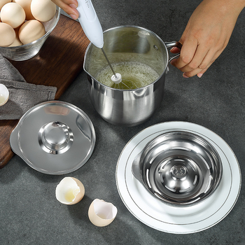 Haobai 304 ανοξείδωτος διαχωριστής ασπραδιών με σχεδίαση βαρελιού για οικιακή ζαχαροπλαστική