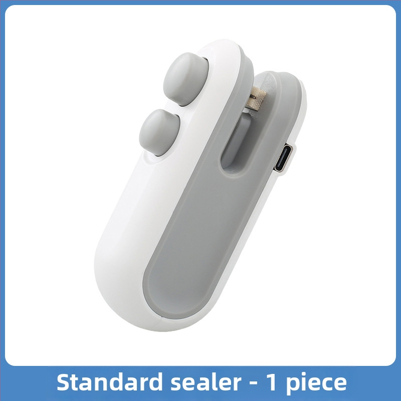 Mini uždarymo mašina užkandžiams, nešiojama namų uždarymo priemonė, dviejų funkcijų uždarymo ir pjaustymo įrankis plastikiniams maišeliams, modernus paprastas dizainas