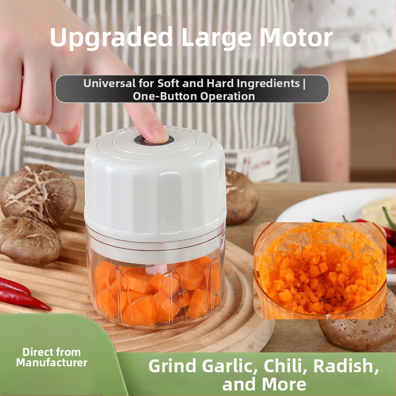 Електрическа преса за чесън, 5V 30W, мултифункционална, пластмаса, модерен дизайн, произход Уензоу