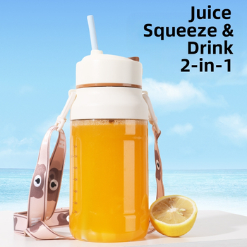 Nešiojama sulčių spaudimo aparatas vaisiams – 5+ peilių, įmontuota baterija, 150W, greitis 12001–15000 rpm, vidinė talpykla iš PC maisto klasės plastiko