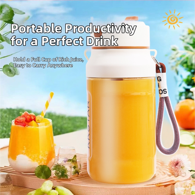 Преносима сокоизстисквачка за плодове – 5+ остриета, вградена батерия, 150W, скорост 12001–15000 rpm, вътрешна камера от PC хранителна пластмаса