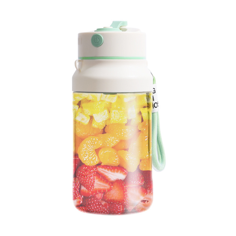 Nešiojama sulčių spaudimo aparatas vaisiams – 5+ peilių, įmontuota baterija, 150W, greitis 12001–15000 rpm, vidinė talpykla iš PC maisto klasės plastiko