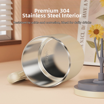 Функционална чаша за разбъркване, двуслойна конструкция, тегло 300 г, материал ПП, възможност за персонализация