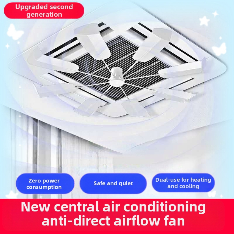 Дифлектор за въздушен поток за таванен климатик – DFS-02, анти-директно духане, тихо, без монтаж