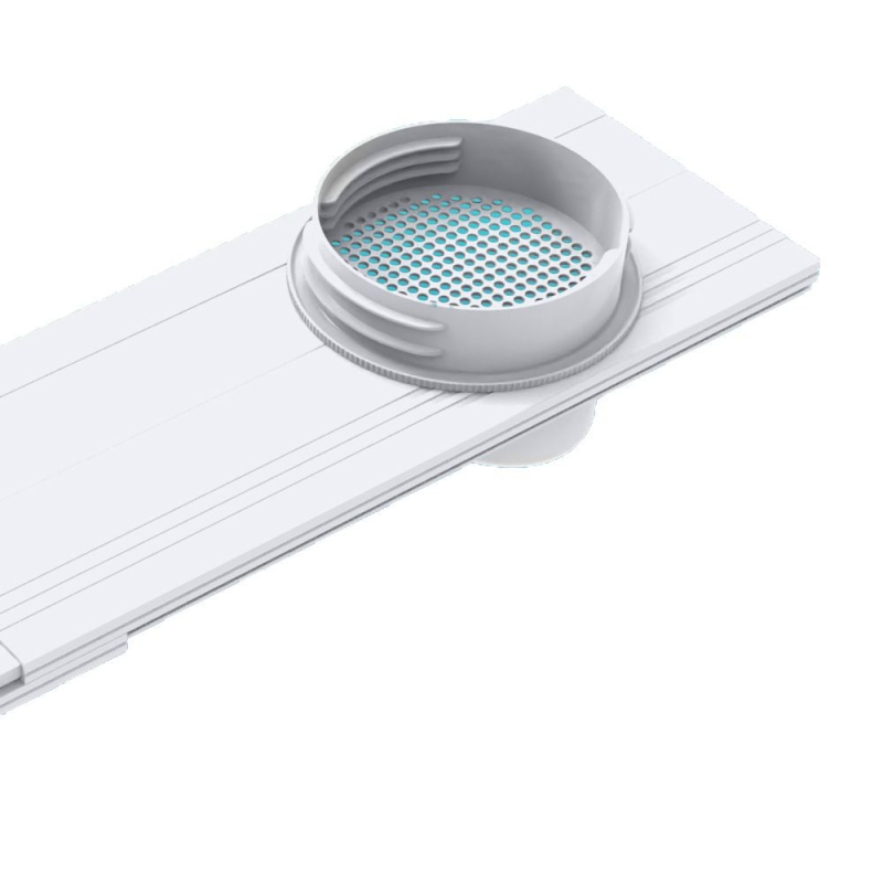 Mobiliojo oro kondicionieriaus stiklinio komplektas su reguliuojamu lango sandariu ir universalia keturių vienoje sąsaja, modelis 9000111