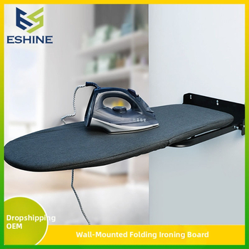 Sieninė sulankstoma lyginimo lenta su lyginimo laikikliu ir kabliu – medvilnės uždanga, adatos medvilnės pagalvė, anglies plieno rėmas, plastikiniai kojos; 4 vnt dėžutėje