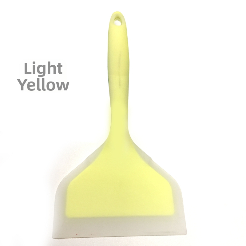 Silikoninis kepimo šaukštas - nelipnus, atsparus aukštoms temperatūroms, neslidus, apsauga nuo nudegimų, rankena iš silikono su plastiko įvyniojimu; pritaikoma