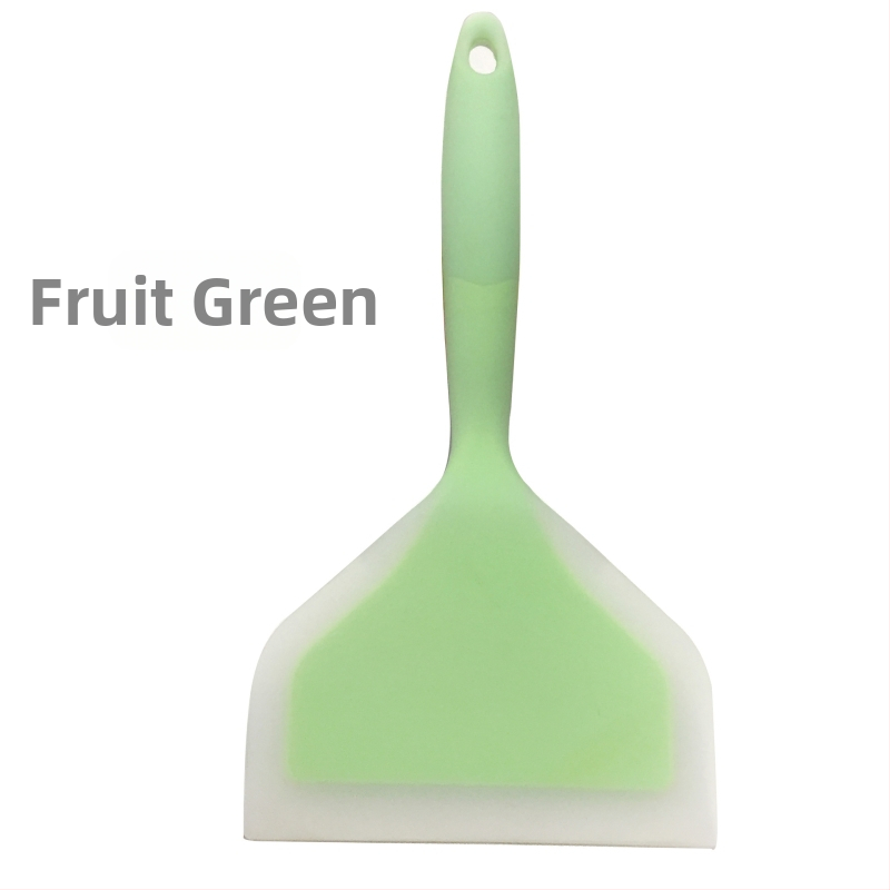 Silikoninis kepimo šaukštas - nelipnus, atsparus aukštoms temperatūroms, neslidus, apsauga nuo nudegimų, rankena iš silikono su plastiko įvyniojimu; pritaikoma