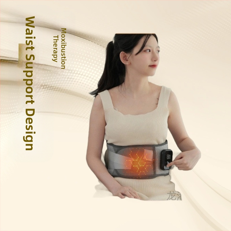 Įkraunama elektrinė šildymo masažo juosta liemeniui su vibracine karšto spaudimo funkcija, 45-65°C, 7.5W, 3.7V