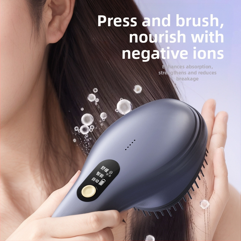 Масажор за скалп – презареждащ се, управление с бутон, 3 скорости на вибрационен масаж, модел YHL-818