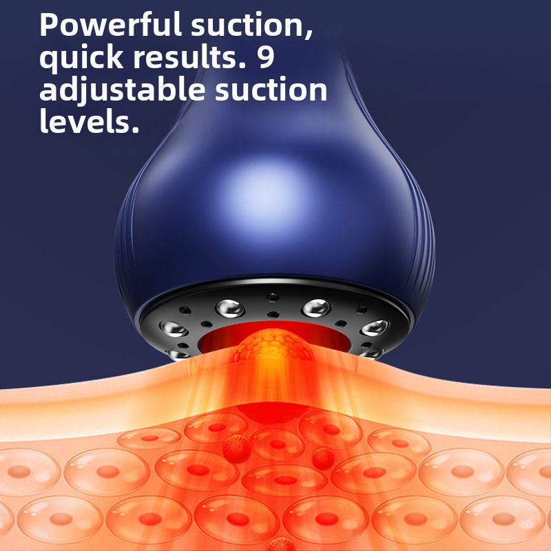 Устройство за вакуумен купинг с отрицателно налягане за масаж на меридиани, USB захранване, модел A700, температура 30–60°C, девет степени, ABS корпус