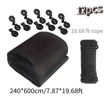 Мрежа против комари за градина и растения, бариeра за птици, полиестер, стил модерна простота, без монтаж, без врати