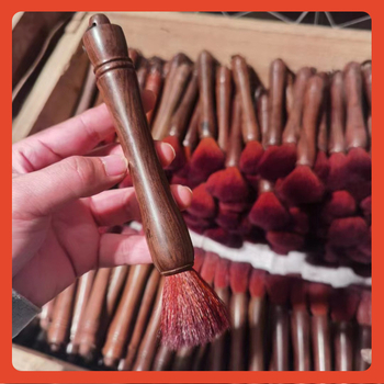 Ξύλινο σετ βούρτσας για τσάι και δίσκου τσαγιού – Κινέζικός σχεδιασμός, 500 τεμάχια, εκτύπωση λογότυπου περιλαμβάνεται, συσκευασία OPP