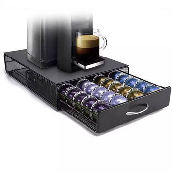 Ράφι καψουλών καφέ - με σιδερένιο σύρμα, Yong-Yi, μοντέρνο στυλ, για καφέ