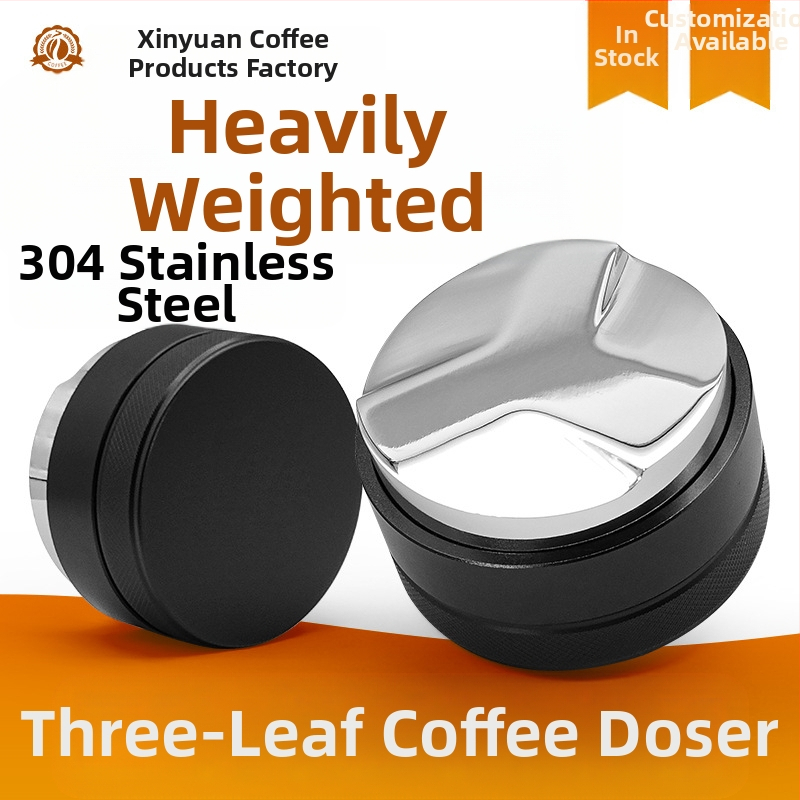 Диспенсър за кафе прах от неръждаема стомана, регулируема височина, антихлъзгаща основа, плоско дъно, лазерно гравирано лого (тегло: 182 g / 195 g / 218 g)