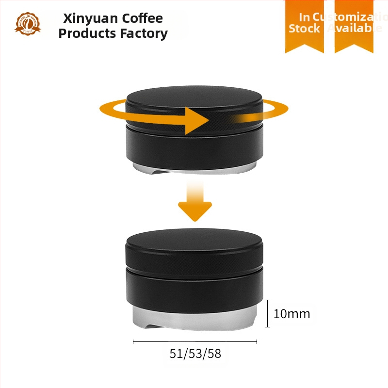 Диспенсър за кафе прах от неръждаема стомана, регулируема височина, антихлъзгаща основа, плоско дъно, лазерно гравирано лого (тегло: 182 g / 195 g / 218 g)