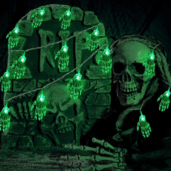 LED vaiduoklio rankos vėriniai šviesos Halovynui – kiemo dekoracija, maitinimas baterija/USB, IP43, 0.03W, modelis AX-005