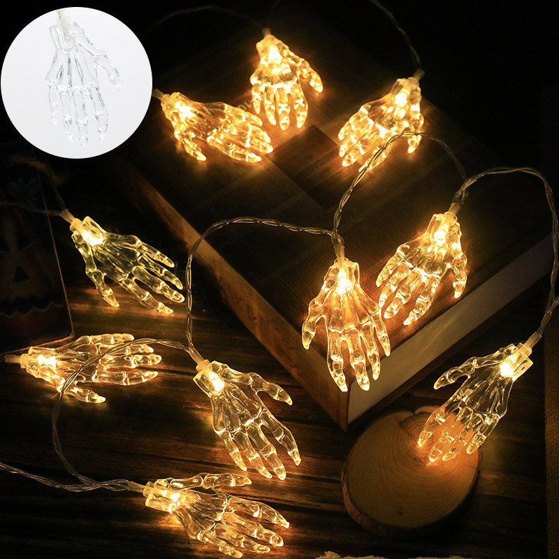 LED vaiduoklio rankos vėriniai šviesos Halovynui – kiemo dekoracija, maitinimas baterija/USB, IP43, 0.03W, modelis AX-005