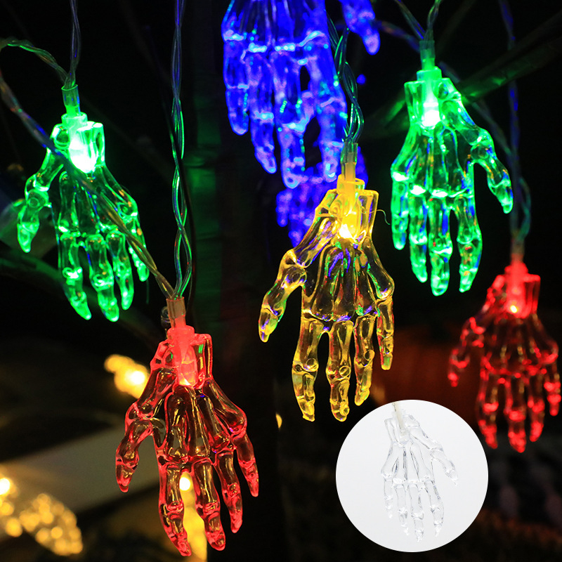 LED vaiduoklio rankos vėriniai šviesos Halovynui – kiemo dekoracija, maitinimas baterija/USB, IP43, 0.03W, modelis AX-005