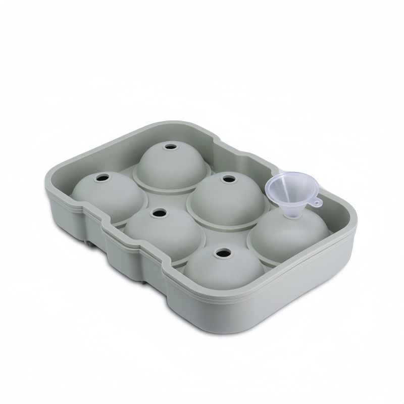 Yidian σιλικόνης παγοθήκη με 6 σφαίρες, μεγάλη για οικιακή χρήση — προέλευση Shenzhen, χωρητικότητα 800 ml, γρήγορη κατάψυξη, εύκολη απελευθέρωση