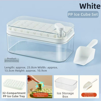 Δοχείο πάγου με καπάκι – Πλαστικό PP, μορφή κυβάδων πάγου για γρήγορο πάγωμα, εύκολη απελευθέρωση, οικιακή χρήση, μοντέρνος σχεδιασμός