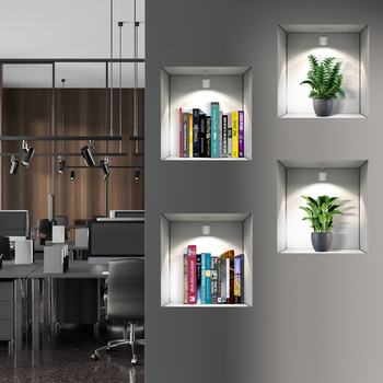 PVC αυτοκόλλητο τοίχου χωρίς πλαίσιο, σετ τεσσάρων τεμαχίων για σαλόνι και υπνοδωμάτιο, μοντέρνος μινιμαλιστικός επίπεδος σχεδιασμός, μονόχρωμο μοτίβο