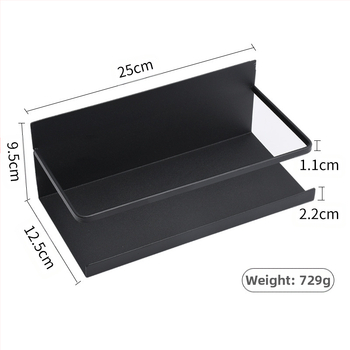 Μαγνητικό πλευρικό ράφι ψυγείου – 1 επίπεδο, οργάνωση μπαχαρικών, πλευρική τοποθέτηση με μαγνητική πρόσφυση, χωρίς διάτρηση