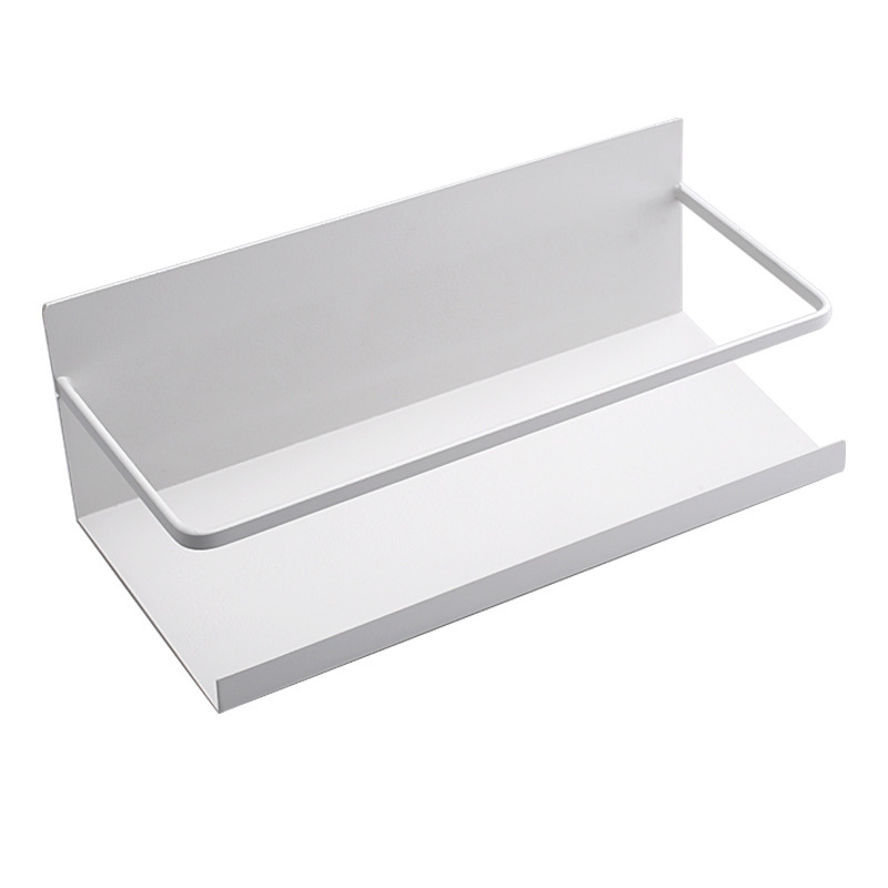 Mágneses hűtőoldali tároló – 1-szintű fűszeres rendező, oldalsó mágneses rögzítés, furatmentes, anyaga: szénacél