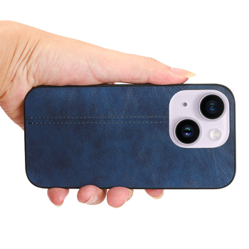 Peibin husă flip pentru iPhone 14 Pro Max – model cu imprimeu de vacă, piele sintetică, margine cu tratament uleios, stil business