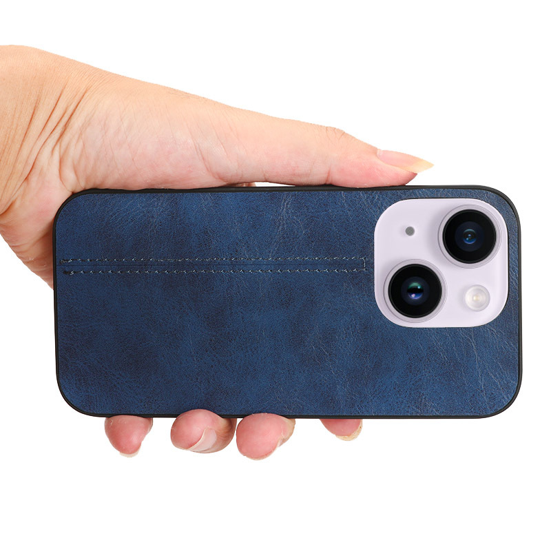 Peibin husă flip pentru iPhone 14 Pro Max – model cu imprimeu de vacă, piele sintetică, margine cu tratament uleios, stil business