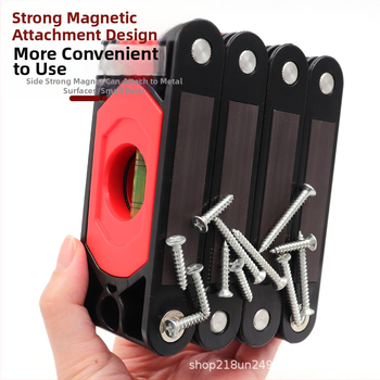 Портативен магнитен сгъваем нивелир за точно маркиране на стени