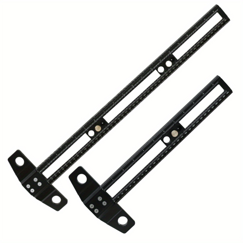 Дърводелска двуфункционална T-образна правилка за чертане с метрична и дюймова скала