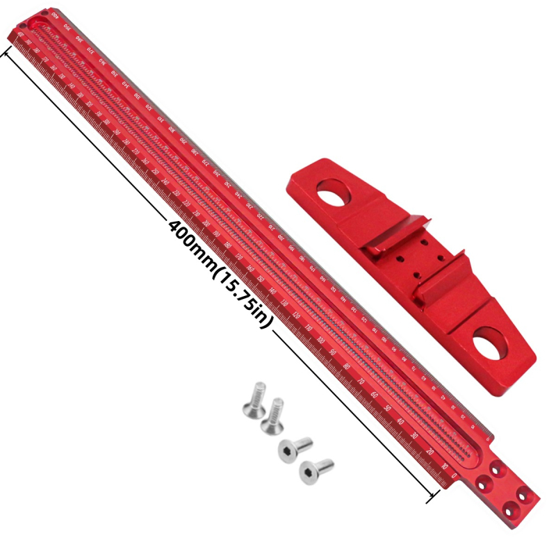 Faipari T-alakú jelölő eszköz 90°-os vezetővel, lyukakkal ellátott vonalzó, alumíniumötvözet, 1 darabos készlet, közepes szabvány, háztartási használatra