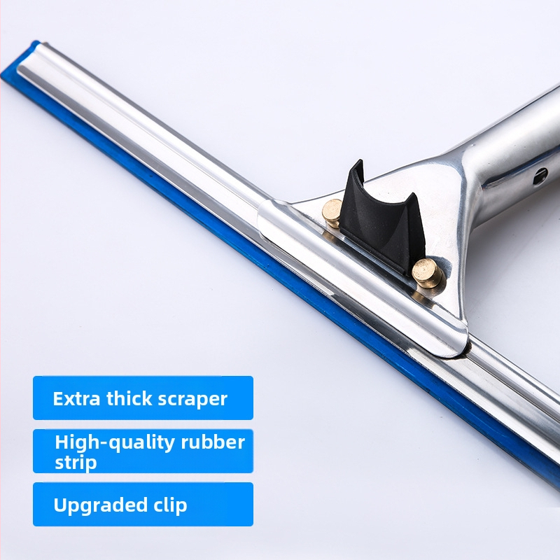 Stiklo valymo įrenginys langams su teleskopine aliuminio lydinio lazda – vienpusis šluostymas, komercinis naudojimas, rankinis