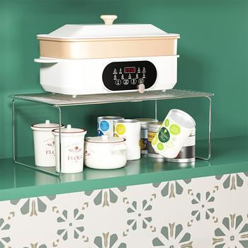 Μεταλλική ραφιέρα αποθήκευσης κουζίνας για ντουλάπες, χωρίς εγκατάσταση, πολυεπίπεδη, στυλ Θιβέτ