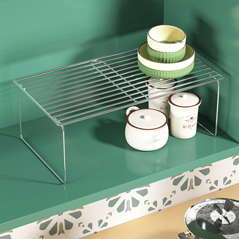 Μεταλλική ραφιέρα αποθήκευσης κουζίνας για ντουλάπες, χωρίς εγκατάσταση, πολυεπίπεδη, στυλ Θιβέτ