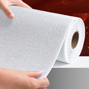 Αυτοκόλλητο τοίχου με υφή λινού, υλικό από αφρό XPE, αδιάβροχο, ανθεκτικό στη μούχλα, ηχομονωτικό, 1 τεμάχιο