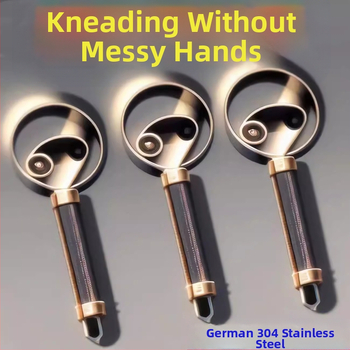 Rankinis tešlos maišytuvas iš 304 nerūdijančio plieno – rankiniam minkymui ir kepimui