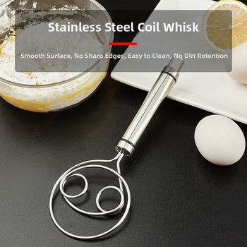 Rankinis tešlos maišytuvas iš 304 nerūdijančio plieno – rankiniam minkymui ir kepimui