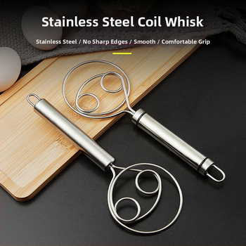 Rankinis tešlos maišytuvas iš 304 nerūdijančio plieno – rankiniam minkymui ir kepimui