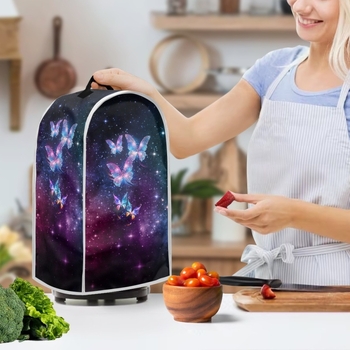 Virtuvės įrangos dangtis su gėlių ir drugelių raštu — modelis CZ43, elastinė medžiaga, skirta virtuvei, 2024 metų išleidimas